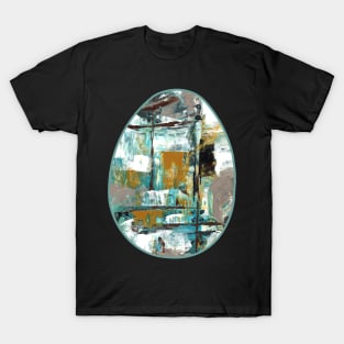 Art Acrylic artwork abstract Easter Egg T-Shirt